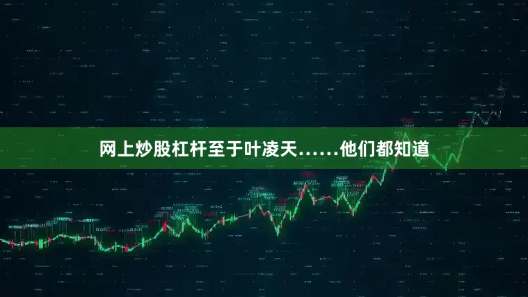网上炒股杠杆至于叶凌天……他们都知道